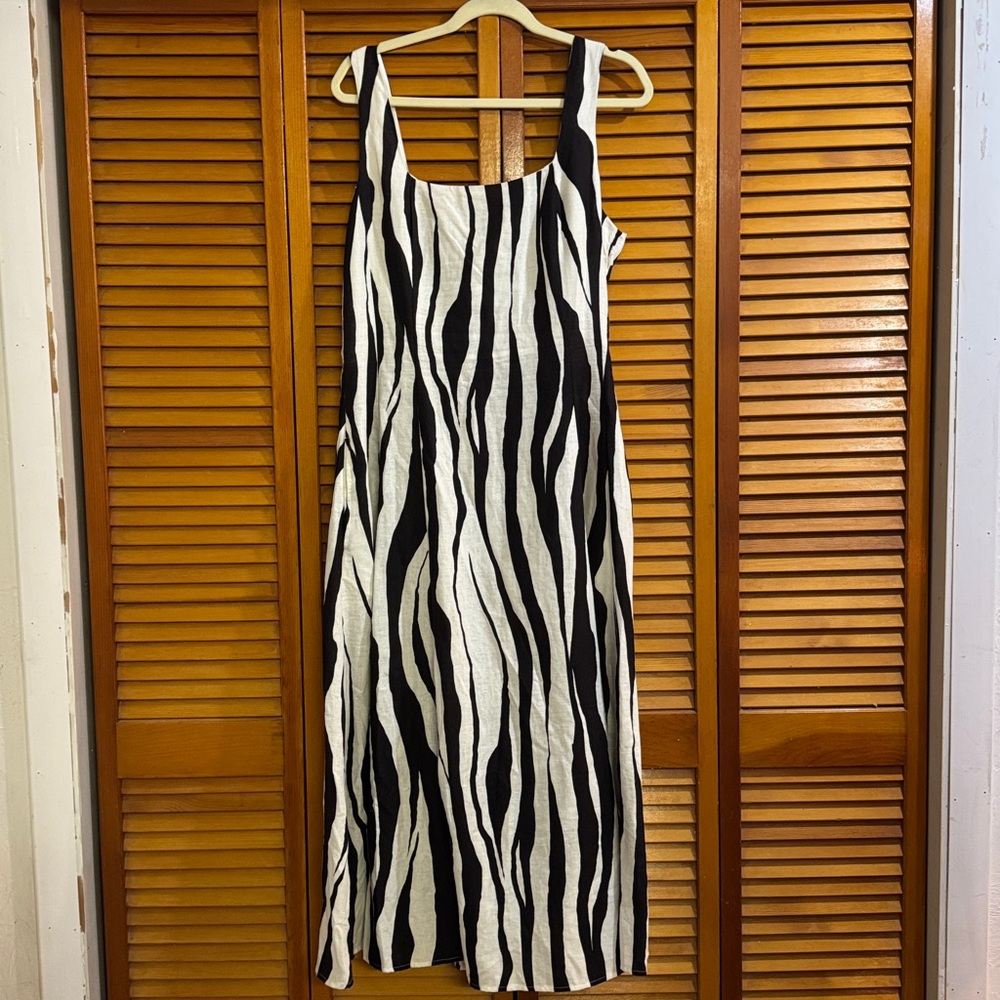 Rachel Zoe Monochrome Striped Dress